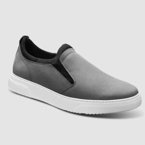 Samuel Hubbard Flight Leather Slip On Shoe Grey Men's 9